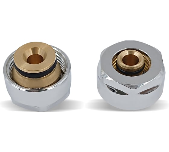 Изображение товара Комплект резьбовых соединений для многослойной трубы Primoclima Armature 16x3/4, хром PCS16PPC