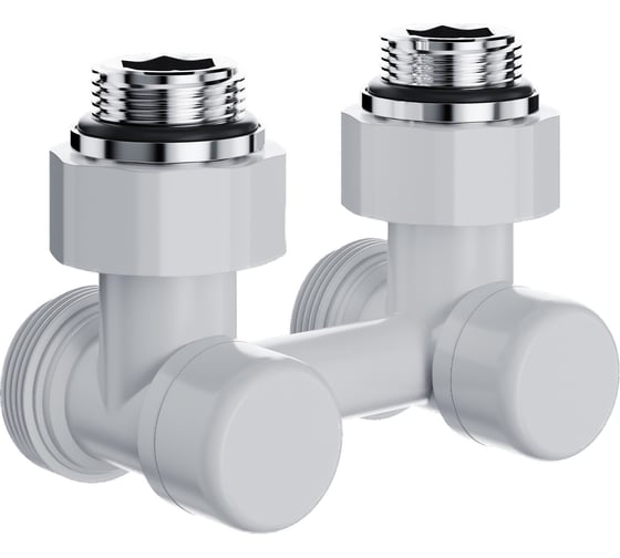 Изображение товара Узел нижнего подключения ROYAL THERMO Design угловой 1/2x3/4 EK (белый) НС-1701222