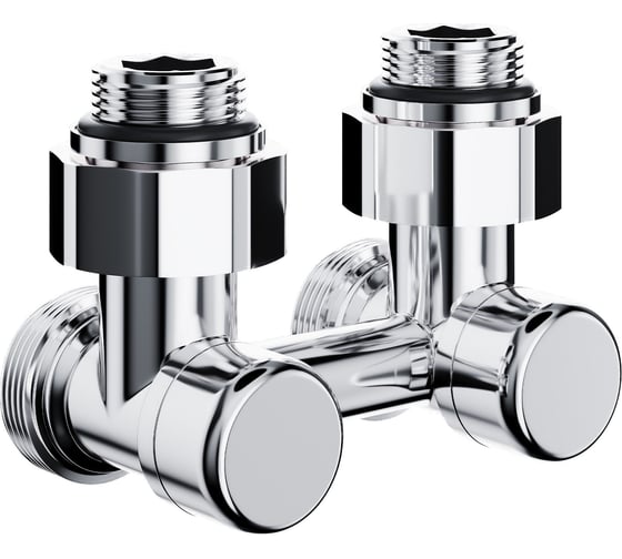Изображение товара Узел нижнего подключения ROYAL THERMO Design угловой 1/2x3/4 EK (хром) НС-1701230