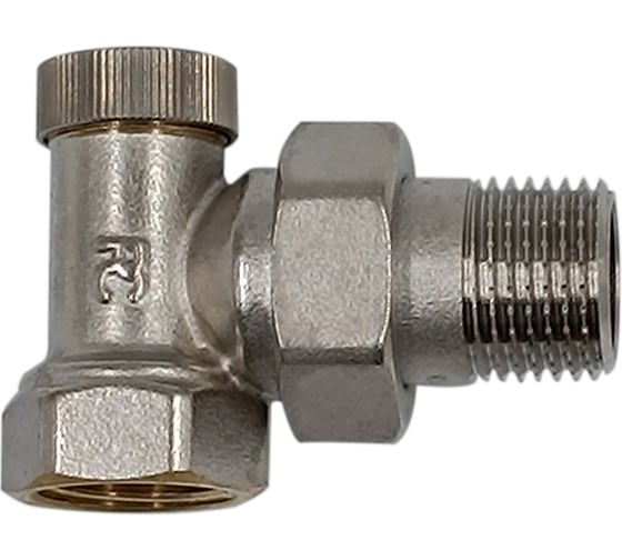 Изображение товара Запорный клапан угловой Primoclima Armature 1/2, никелированный PC1212RA