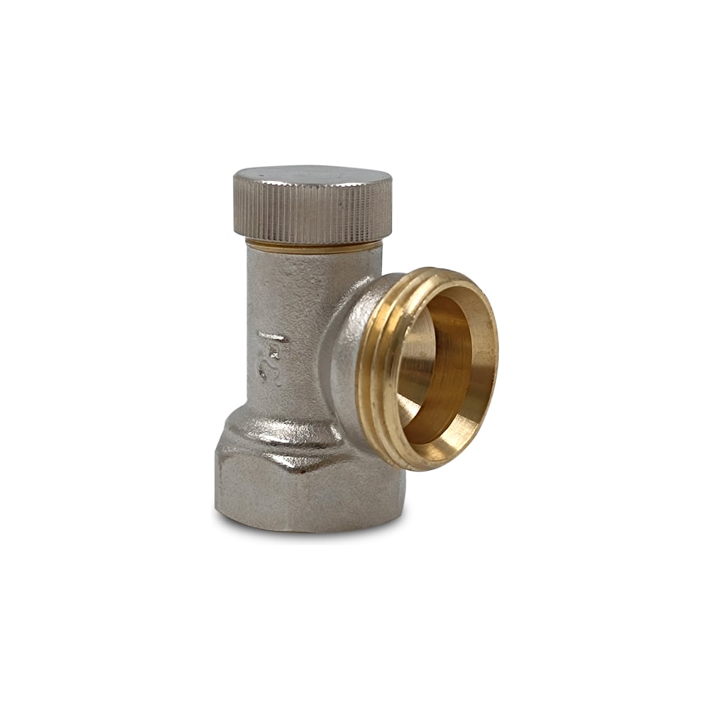 Изображение товара Клапан запорный угловой Primoclima ВР-НР 1/2x3/4, латунь, без хвостовика