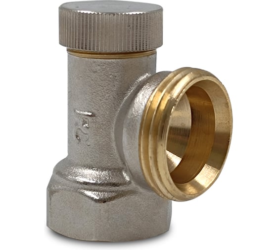 Изображение товара Клапан запорный угловой Primoclima Armature ВР-НР 1/2x3/4, без хвостовика, никель PC3412RANN