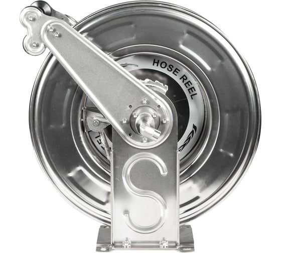 Изображение товара Барабан ООО ТД Гидромаркет GM SSteel RevReel 20 нержавеющая сталь инерционный 20 м GMA-reversreel-SSteel-20