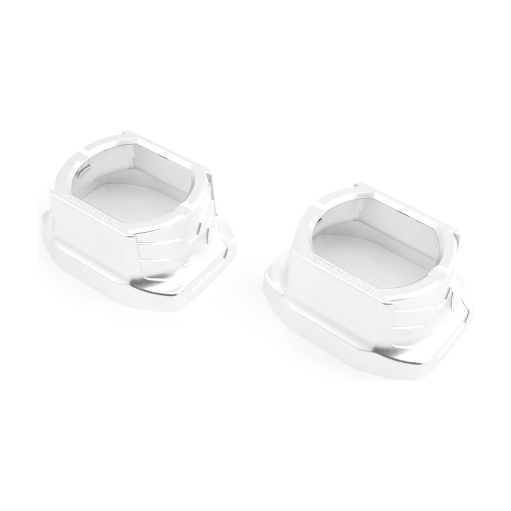 Изображение товара Маски №03S для Bi-LED линз 3 прямоугольные, хром, 2шт.