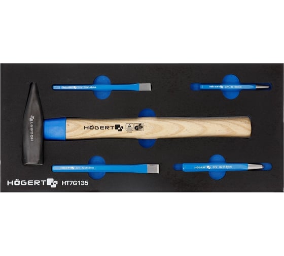 Изображение товара Набор инструментов HOEGERT TECHNIK 5 шт., ложемент EVA HT7G135