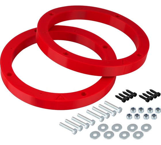 Изображение товара Кольца проставочные универсальные под 16 см. (PETG) 18мм AURA RNG-1618-3D