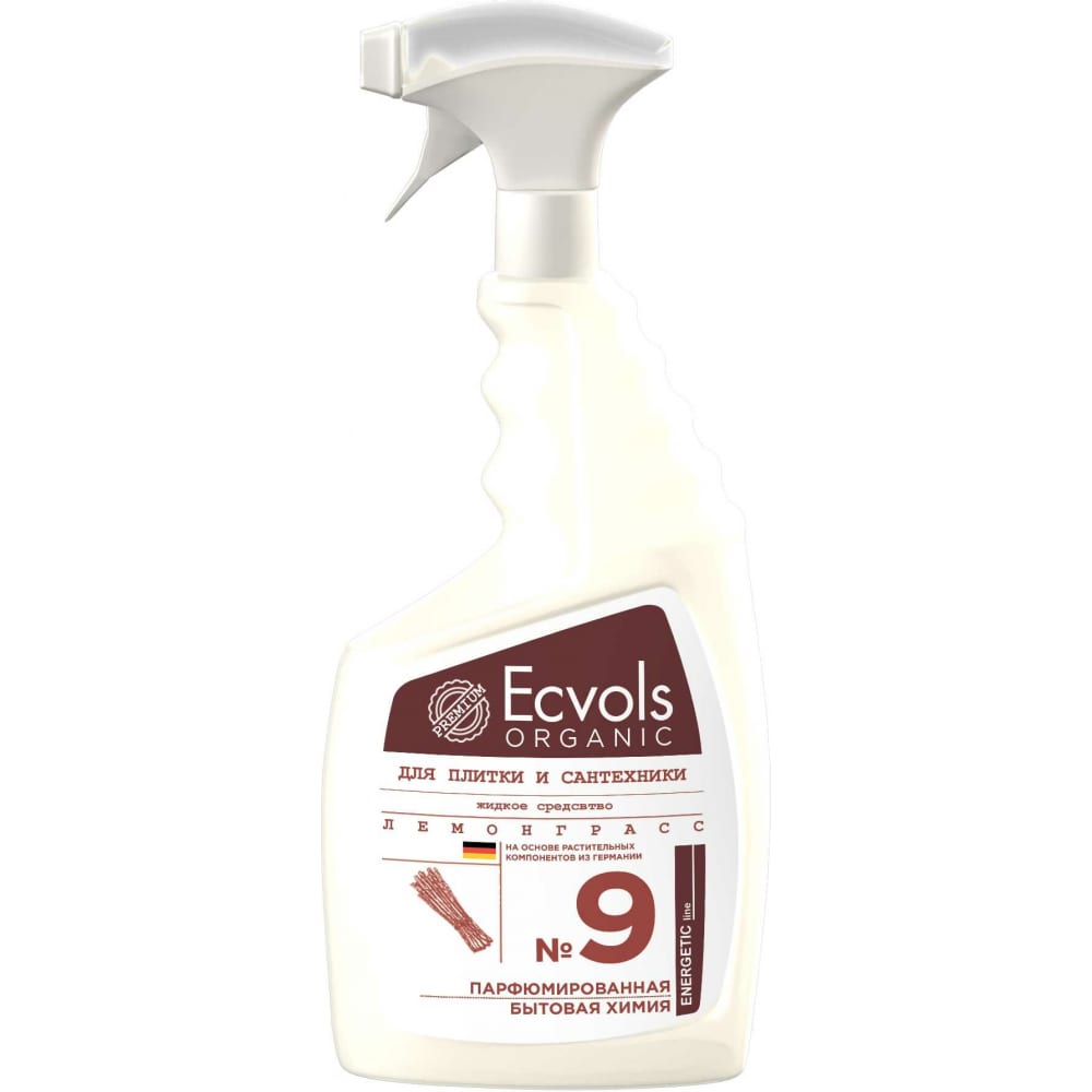 жидкое средство для чистки сантехники и плитки ecvols Средство для чистки сантехники и плитки Ecvols