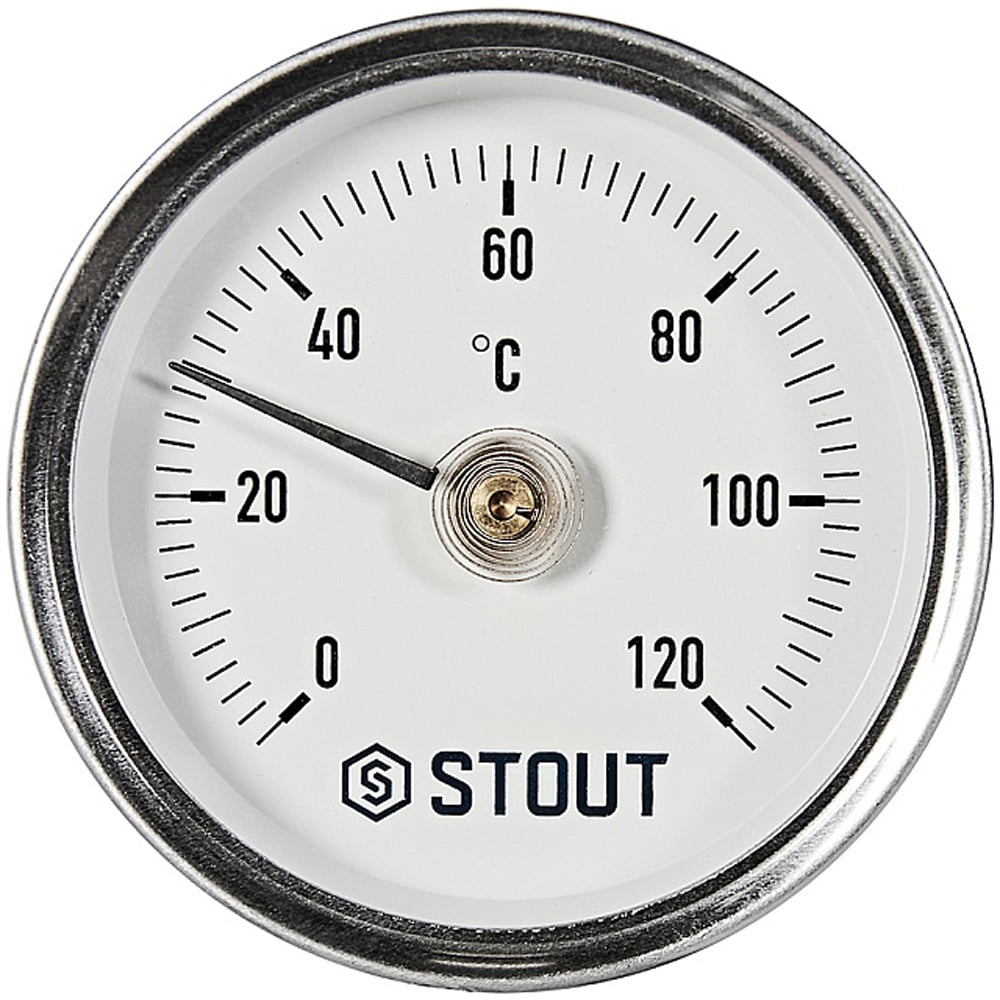 Изображение товара Биметаллический термометр STOUT SIM-1004-630015 накладной с пружиной