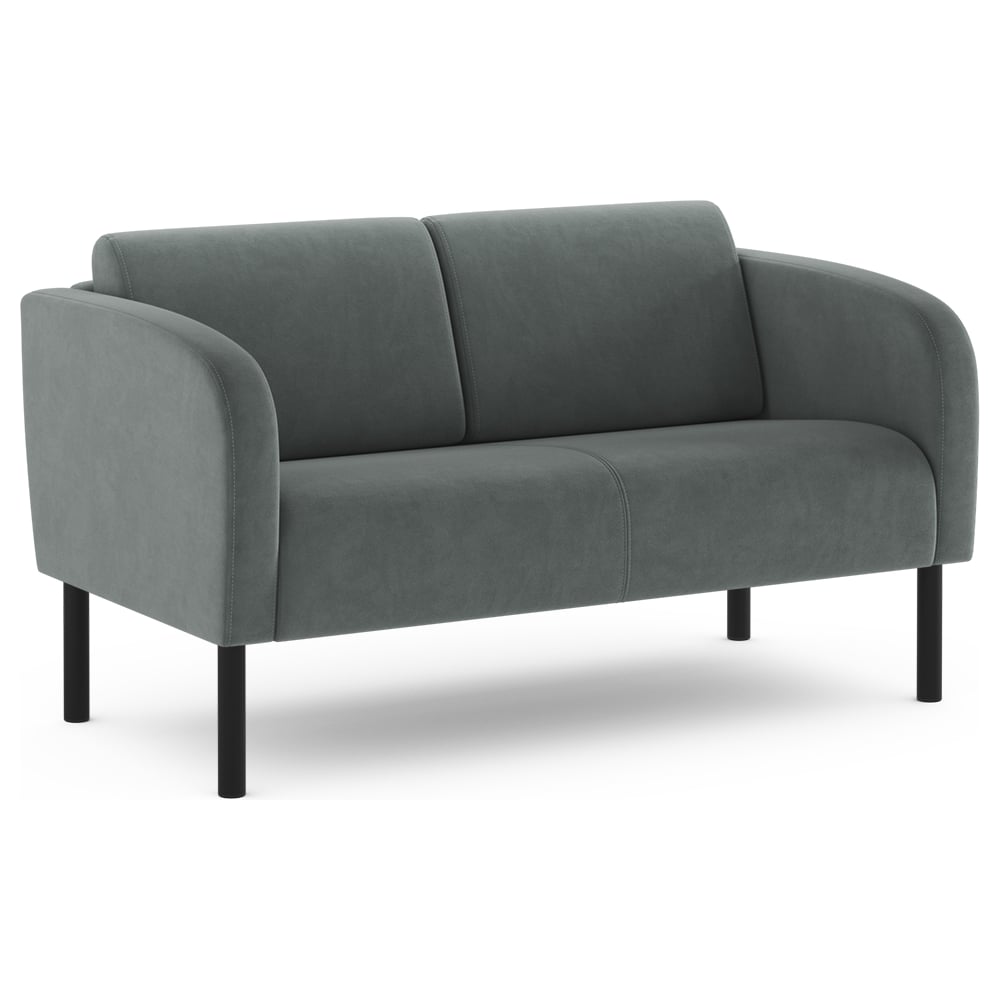 Изображение товара Офисный диван MOON 2-местный прямой серый