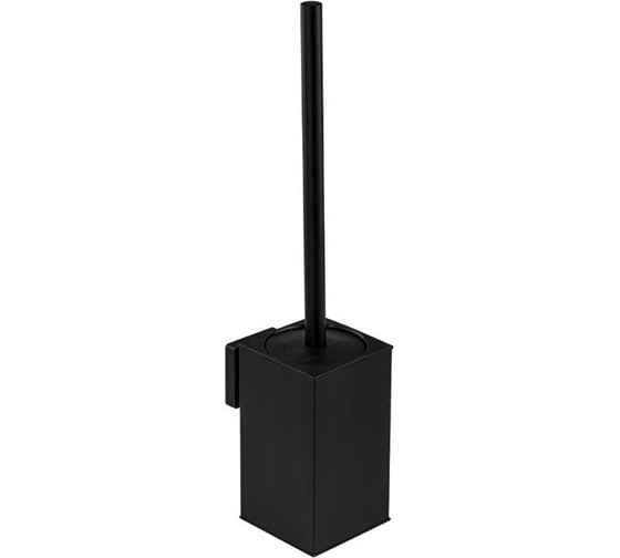 Изображение товара Ерш для унитаза квадратный САНАКС настенный, антивандальный, из нержавеющей стали марки SUS 304, цвет черный 80177