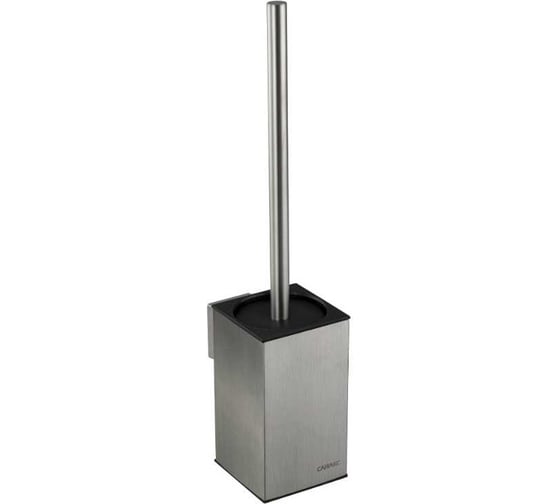 Изображение товара Ерш для унитаза квадратный САНАКС настенный, антивандальный, из нержавеющей стали марки SUS 304, цвет сатин 80176