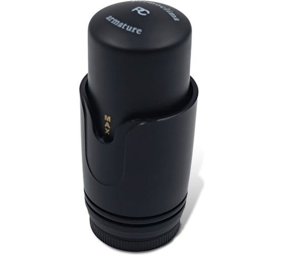 Изображение товара Термостатическая головка Primoclima Armature Trend, М30x1,5, черный матовый PCHEADSMB