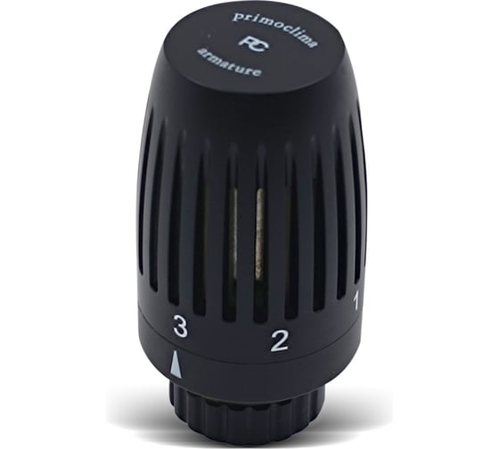 Изображение товара Термостатическая головка Primoclima Armature Fly, М30x1,5, черный матовый PCHEADGMB