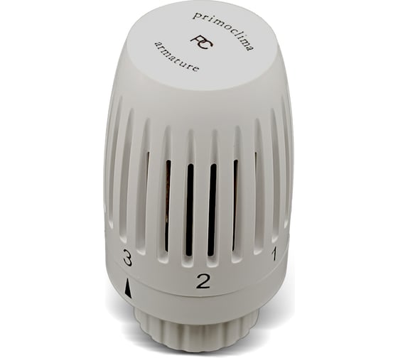 Изображение товара Термостатическая головка Primoclima Armature Fly, М30x1,5, белый PCHEADGW