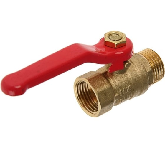 Изображение товара Краник шаровой Pegas pneumatic латунный, резьба внутренняя/наружная 3/8 FXM 4414