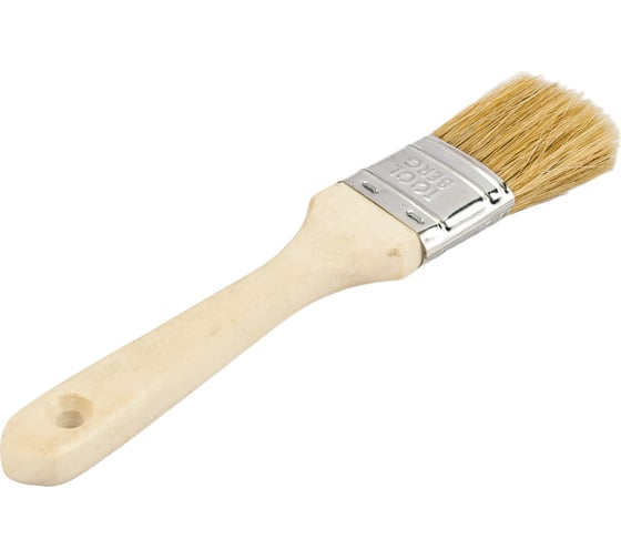 Изображение товара Плоская кисть Toolberg 35 мм, утолщенная, светлая натуральная щетина 0101802