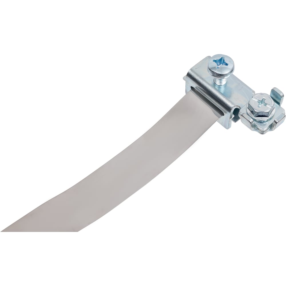 Изображение товара Хомут заземления ленточный ТРИЗАМ КЗЛ 0-125 мм 2 шт нержавеющая сталь