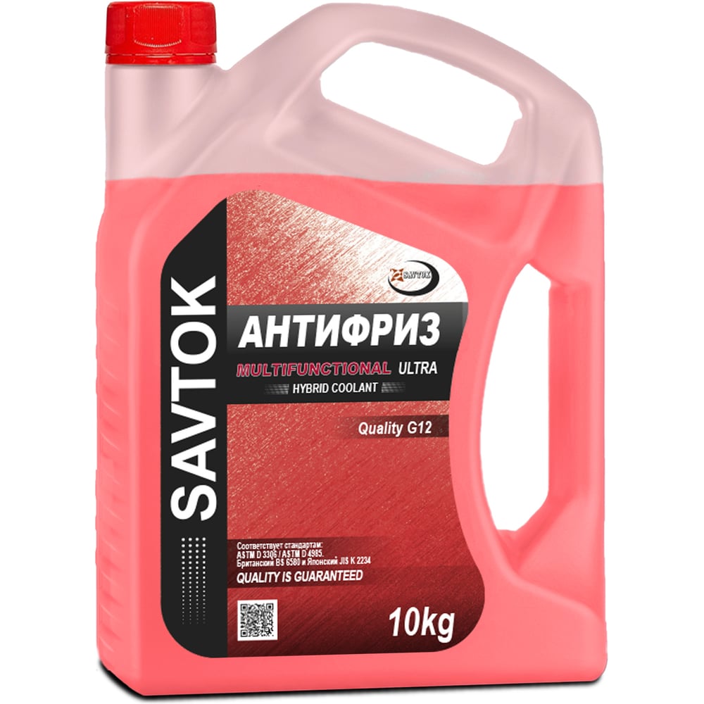 Изображение товара Антифриз AKross SAVTOK ULTRA MULTIFUNCTIONAL 9,3 кг G12 красный