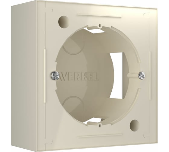 Изображение товара Коробка Werkel для накладного монтажа слоновая кость a053526