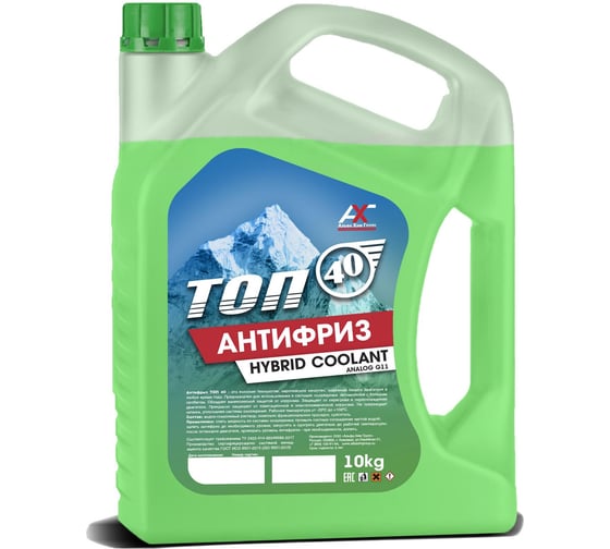 Изображение товара Антифриз AKross ТОП-40 (зеленый) 8,7 кг T40G00010