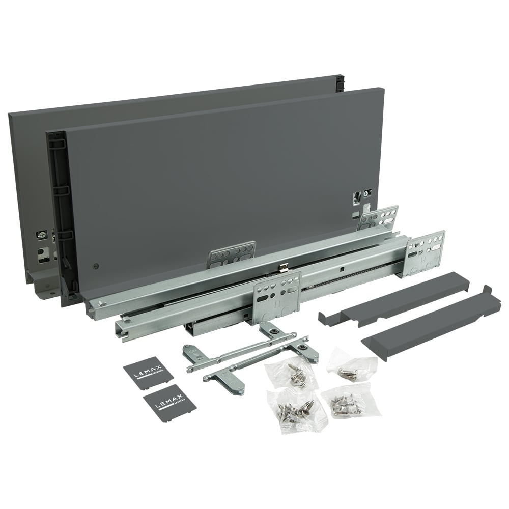 Изображение товара Комплект системы выдвижения Lemax PROF Lembox 400 мм серый