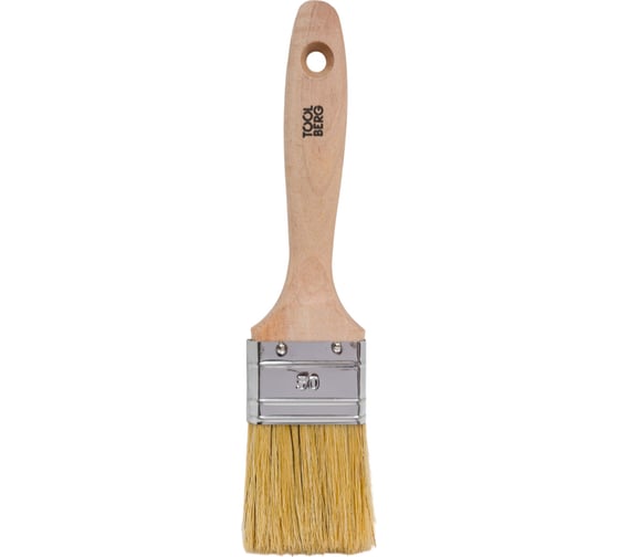 Изображение товара Плоская кисть PQtools ПРОФИ 50 мм, белая, натуральная щетина 0101520