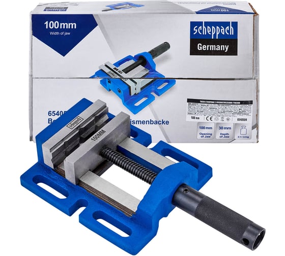 Изображение товара Тиски станочные Scheppach 100мм Sch-6540504(66058)