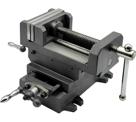 Изображение товара Тиски станочные координатные с 2-мя суппортами TORNERI неповоротные L губок 125 мм, серия Q97125 Т025895