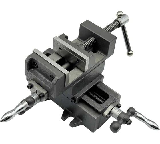 Изображение товара Тиски станочные координатные с 2-мя суппортами TORNERI неповоротные L губок 75 мм, серия Q9775 Т025893