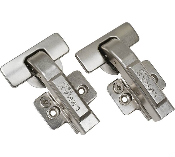 Изображение товара Петля угловая Lemax PROF 90 градусов, 2 шт, с ответными планками с эксцентриком 2pcs-FH43290P3AC