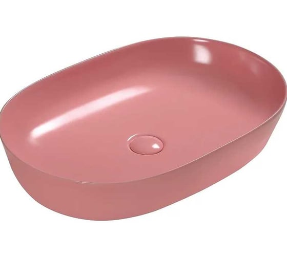 Изображение товара Раковина накладная Santi Line персиковая матовая, донный клапан в комплекте SL-1017P