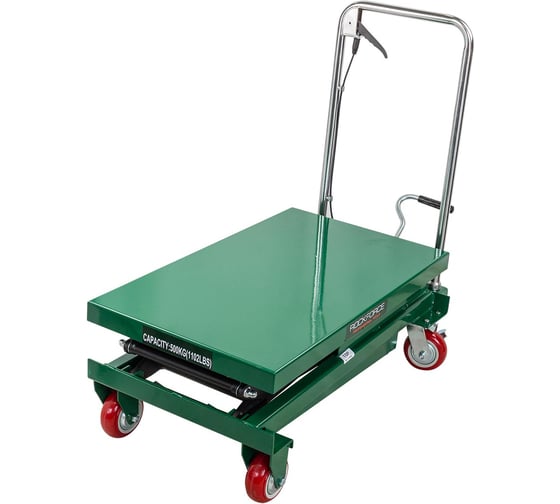 Изображение товара Тележка подъемная гидравлическая Rockforce 500кг RF-SPT 500H(66090)