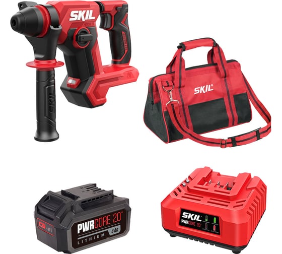 Изображение товара Набор: Аккумуляторный перфоратор SKIL RH1790(1.5Дж)+АКБ(4Ач)+ЗУ(60W)+ сумка 9-1-017