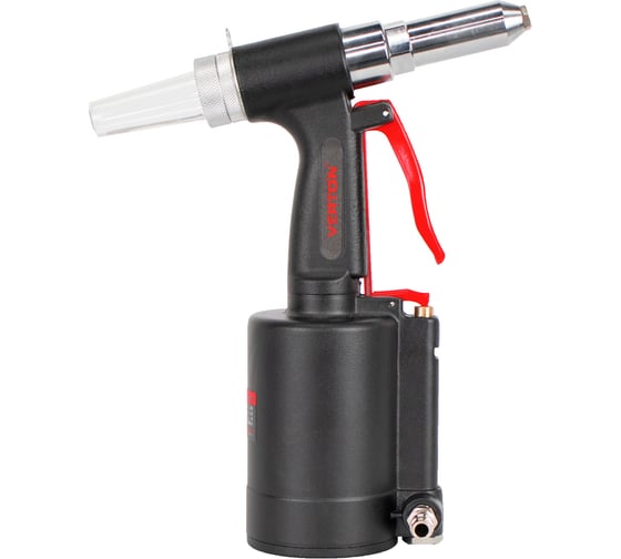 Изображение товара Пневматический заклепочный пистолет VERTON Air RG48 (тяговое усилие 1100кг/см3, рабочее давление 6.3атм, расход воздуха 29л/мин, диаметр штуцера 1/4 , мах диаметр клепки 01.21427.21431