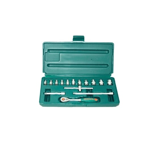 Изображение товара Набор торцевых головок 1/4"DR 4-14 мм Jonnesway S04H2715S