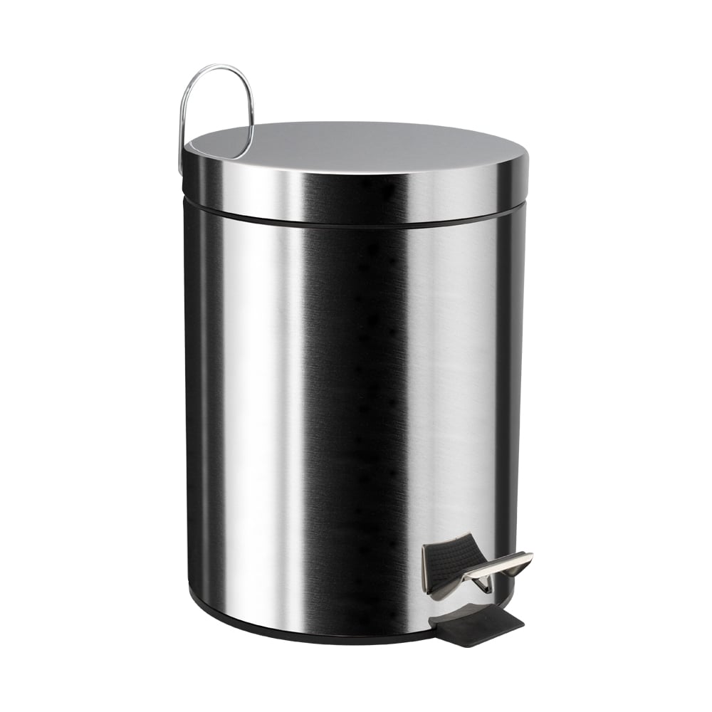 Изображение товара Ведро из нержавеющей стали с педалью 5 литров хром модель 105-P
