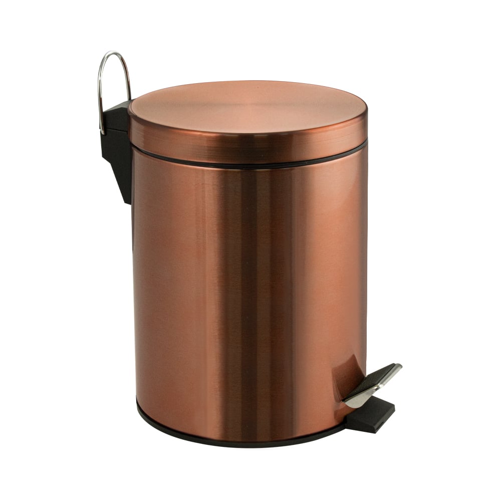 Изображение товара Ведро из нержавеющей стали Санакс с педалью, круглое, 5 литров, медь
