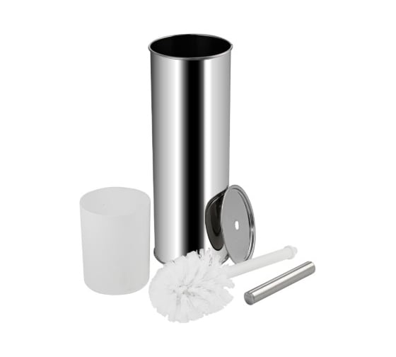 Изображение товара Ёрш для унитаза САНАКС напольный, круглый, КЛАССИКА, из нержавеющей полированной стали марки 311