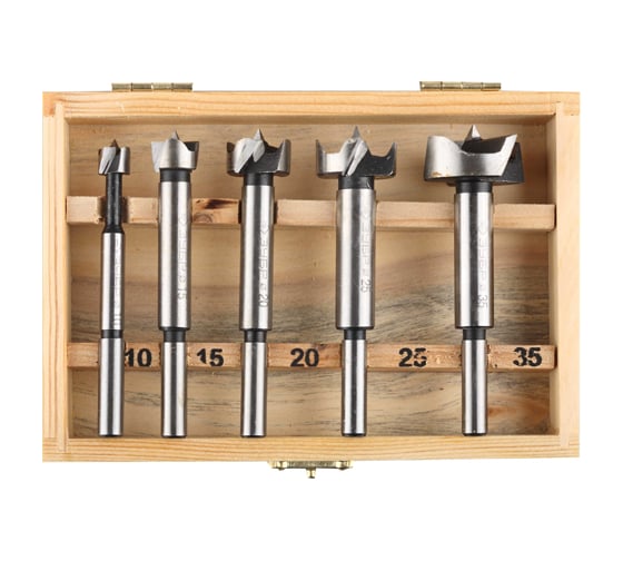 Изображение товара Набор сверл Форстнера по дереву (5 шт.) Зубр 2994-H5