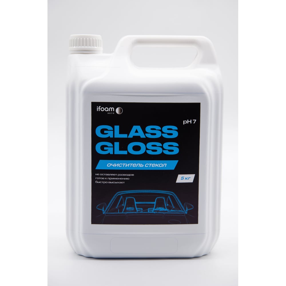 Изображение товара Очиститель стекол Ifoam Glass Gloss Concentrate 5л для чистки стекол и зеркал
