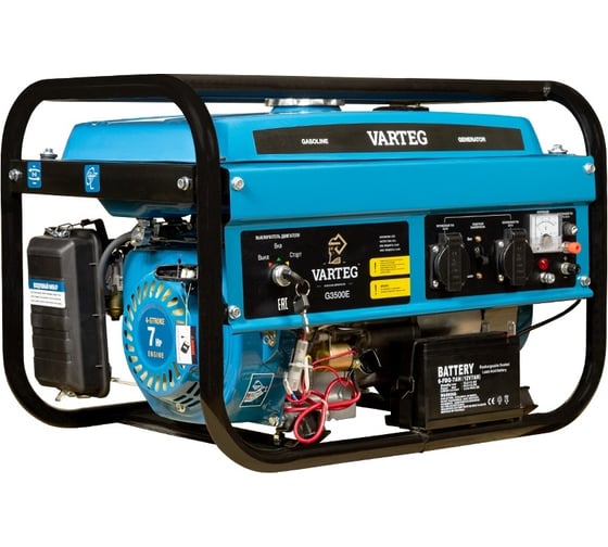 Изображение товара Бензиновый генератор VARTEG G3500E 5820
