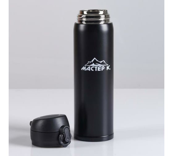 Изображение товара Термос Мастер К 500 мл, 23x7 см, сохраняет тепло 8 ч, черный 4357054