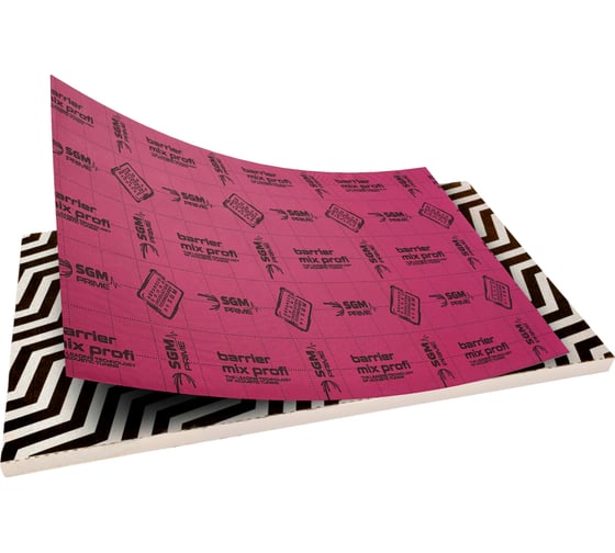 Изображение товара Шумоизоляция SGM  Premium Barrier Mix Profi Prime (большие листы 0.5х0.8 м/ 9 мм)/ упаковка 4 листа/ комплект звукоизоляции для авто SGM.BMP.4