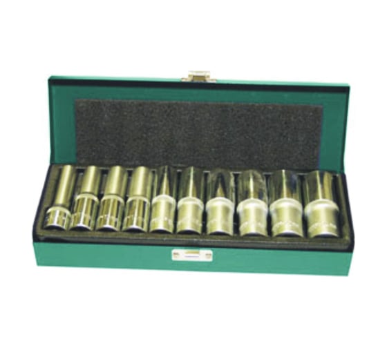 Изображение товара Комплект глубоких торцевых головок 1/2"DR 10-24 мм Jonnesway S04HD411S