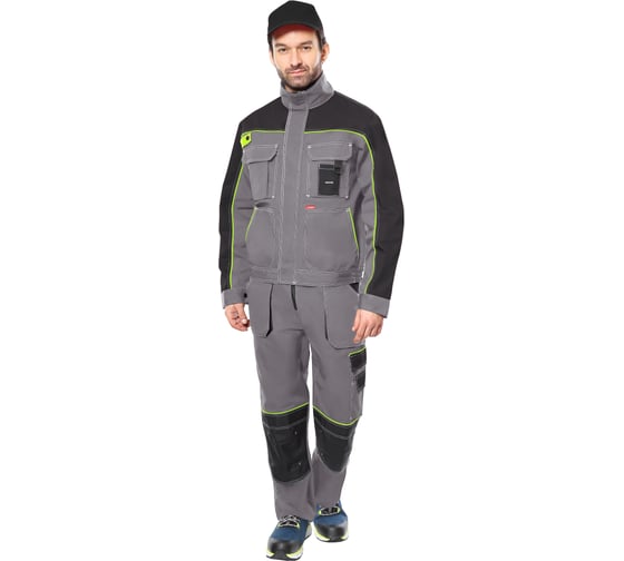 Изображение товара Куртка СИРИУС АГАТ-Р серый с черным, р. 88-92/182-188 150741-р