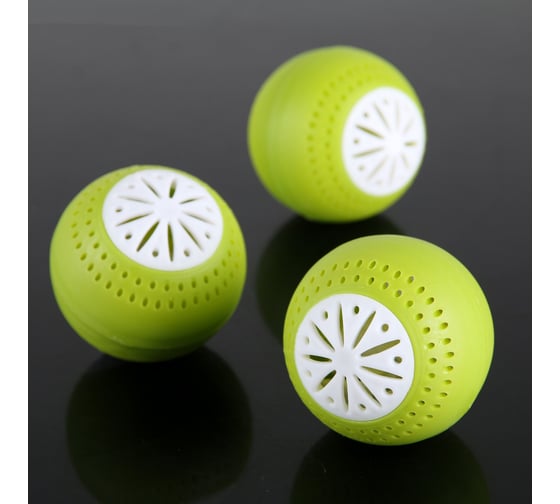 Изображение товара Поглотитель запаха для холодильника Доляна 3 шт, d 4 см 1223246