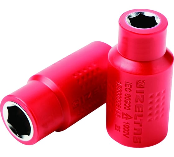 Изображение товара Головка диэлектрическая торцевая шестигранная IZELTAS 16 мм, 1/2DR, 1000V 13000005154