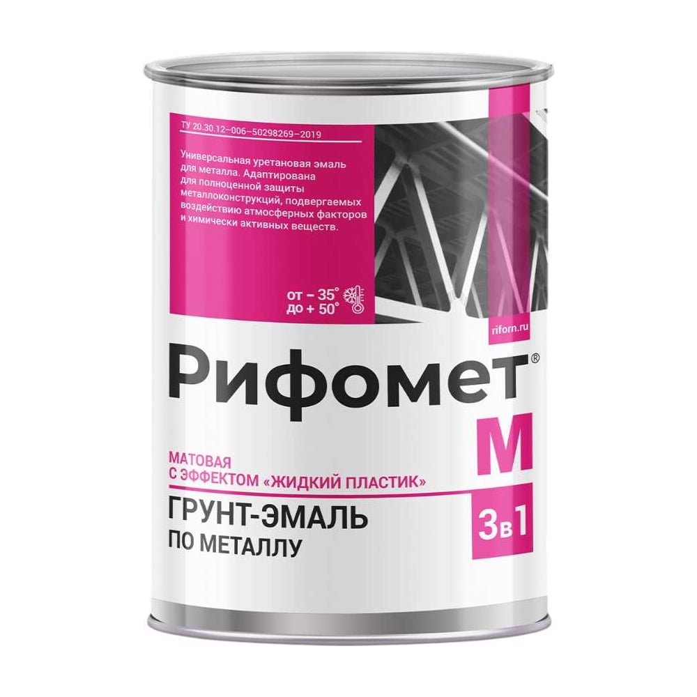 Изображение товара Грунт-эмаль РИФОМЕТ М RAL 6029 1 кг для металла, внутри и снаружи