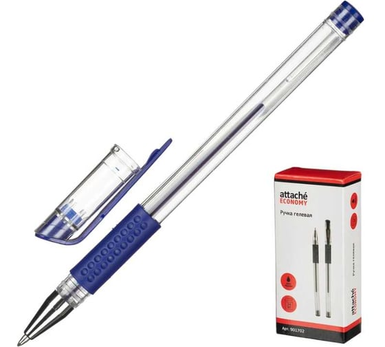 Изображение товара Ручка гелевая Attache Economy неавтоматическая, синий, 0.3-0.5мм, 24шт/уп 1337899
