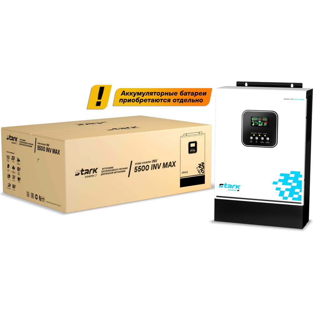 Изображение товара Источник бесперебойного питания Stark Country 5500 INV MAX для дома и котлов